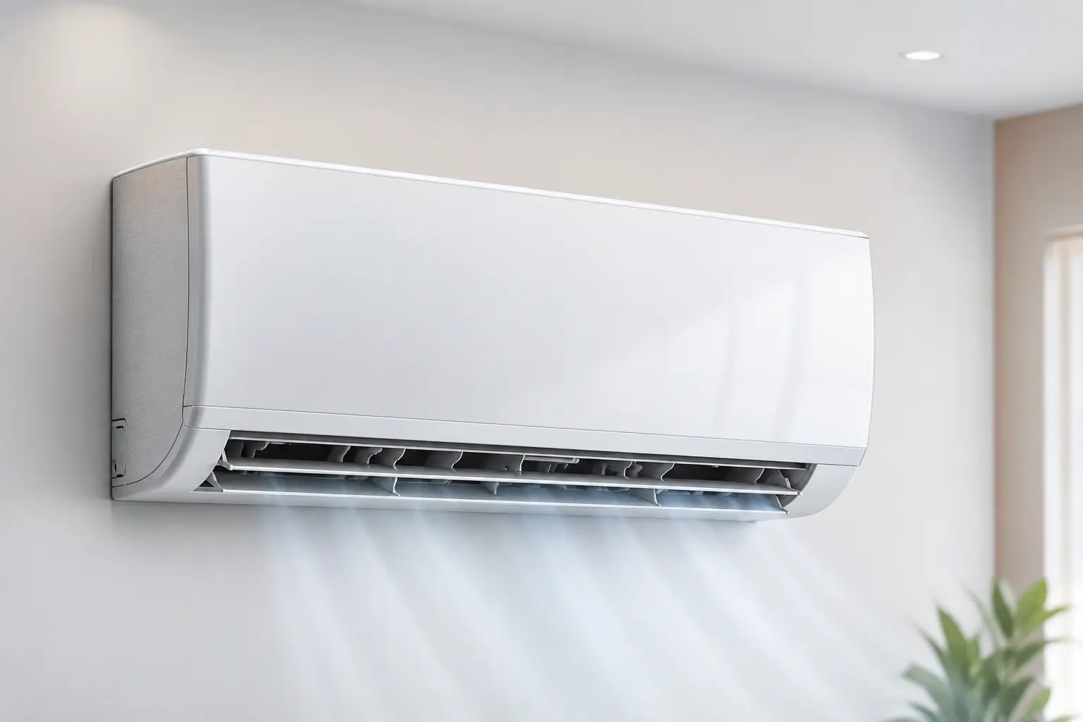 AC technician servicing a split air conditioner in Bangalore